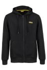 Basic Kapuzenpullover mit Reißverschluss, schwarz