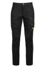 Mens summer stretch work trousers, black