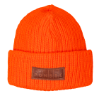 Bonnet tricoté orange