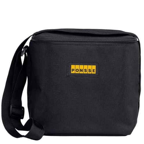 Petit Sac Isotherme Noir Compact - Sac Réfrigérant Pour Médicaments, Insuline Et Aliments - 21,5x15,5x6,5 Cm