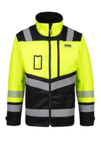 Mens winter work jacket, yellow