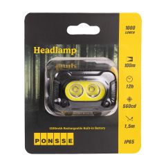 Lampe frontale, 1000 lm