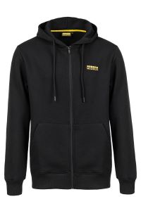 Basic fullzip hoodie, black