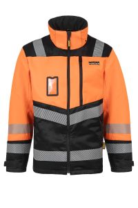 Mens winter work jacket, orange