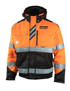 Winter safety jacket, orange