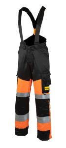 Winter safety open overalls, orange