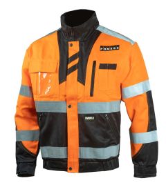 Work jacket, hi-visibility orange