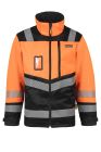 Mens winter work jacket, orange