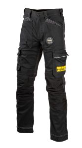Work trousers with kneepad pockets