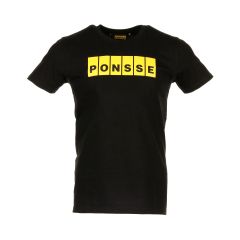 Black T-shirt with Ponsse logo